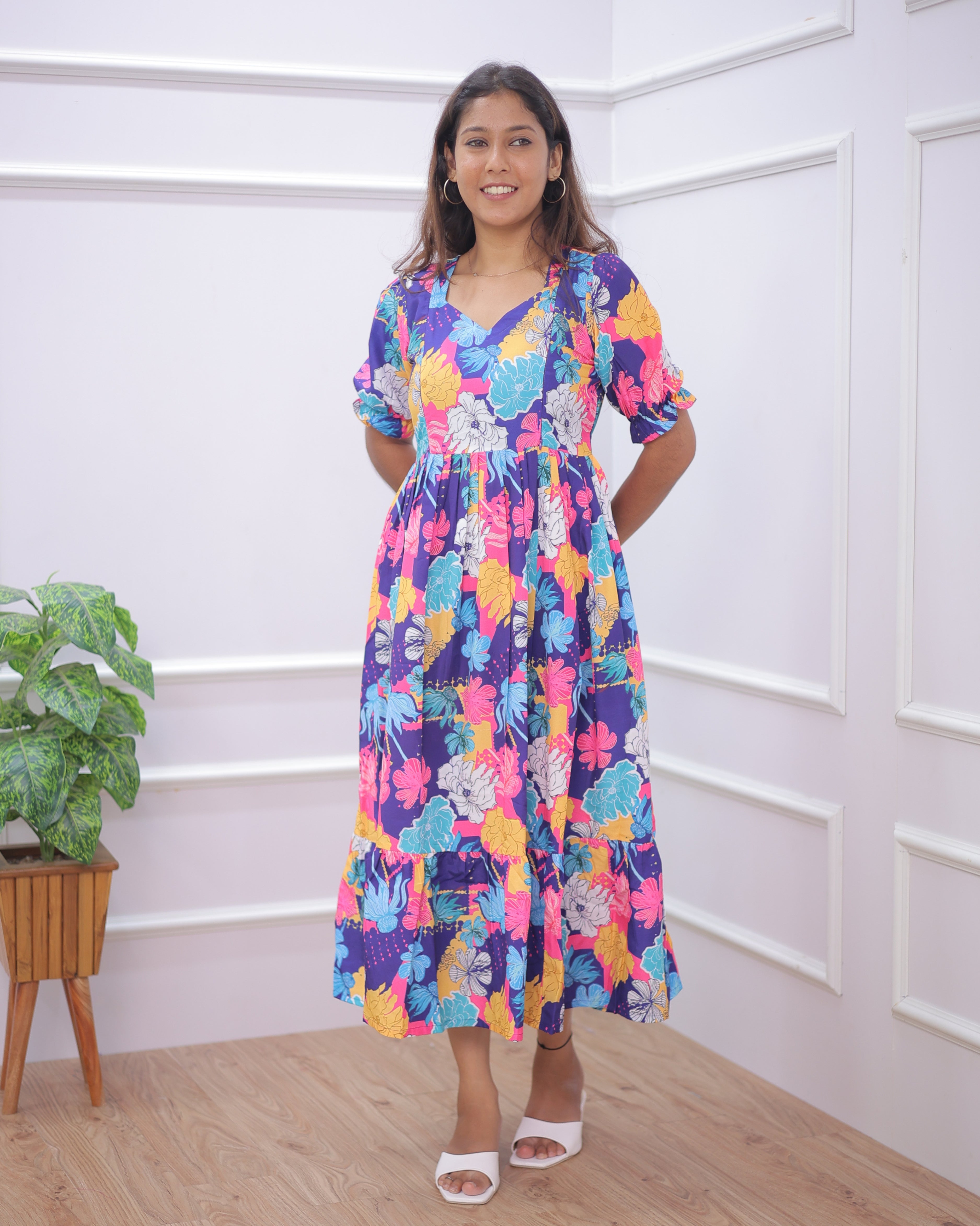 Venba | Maternity Maxi [Double Side Zips]