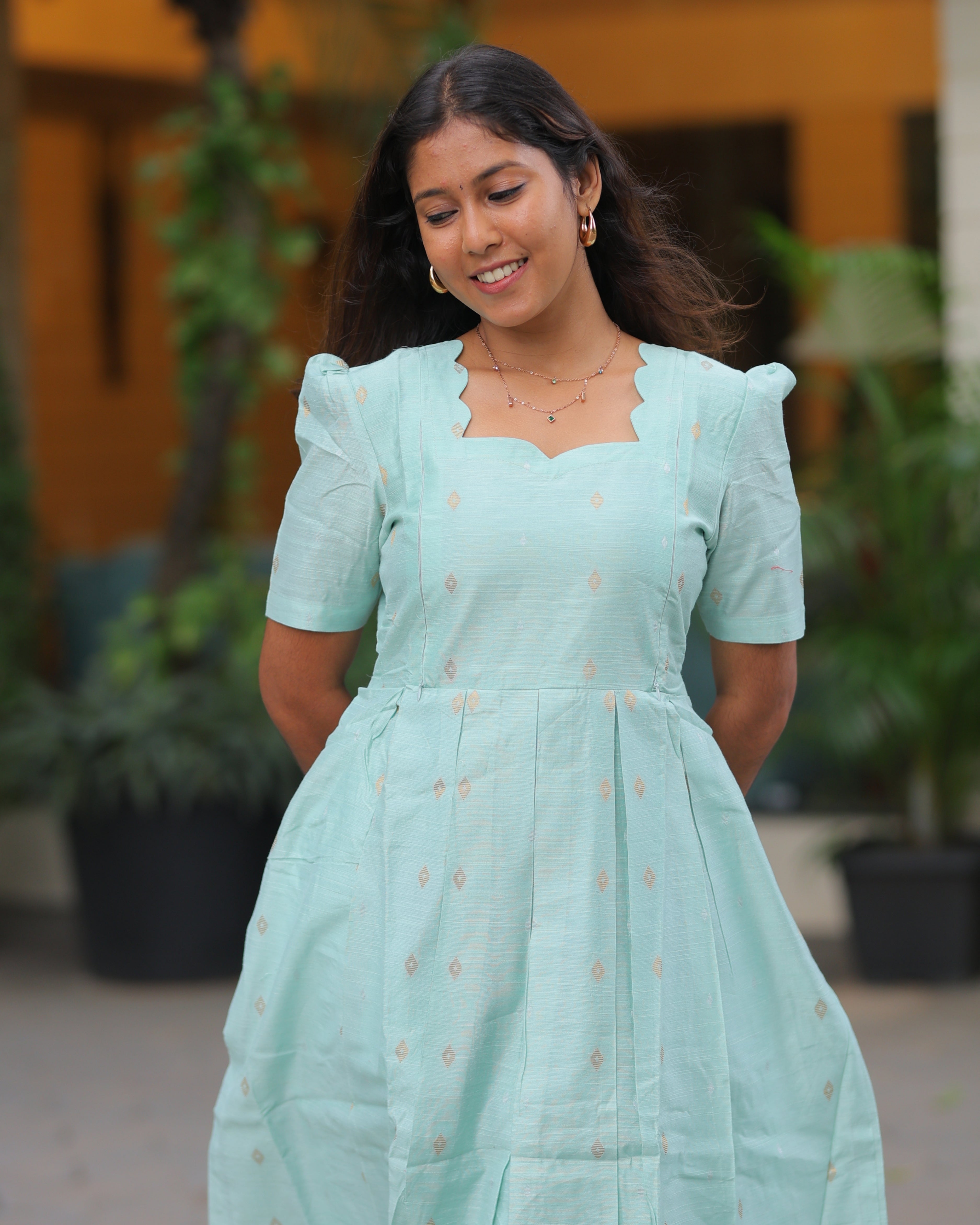 Pranavika | Maternity Maxi with Full Lining [Double Side Zips]