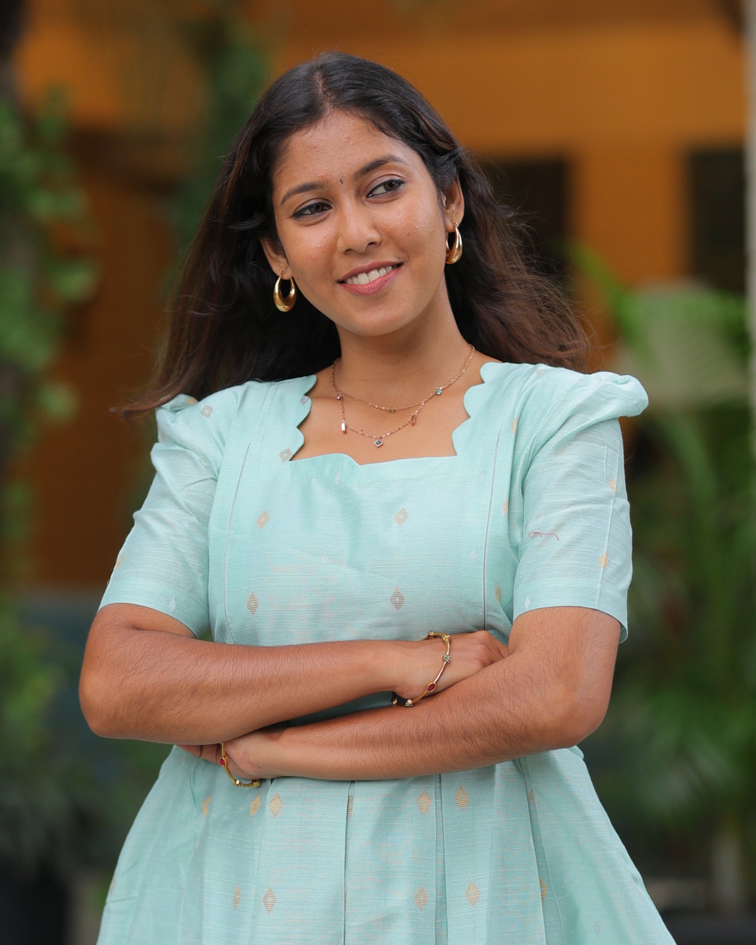 Pranavika | Maternity Maxi with Full Lining [Double Side Zips]