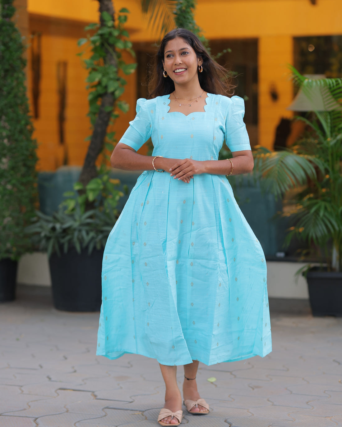 Shivyya | Maternity Maxi with Full Lining [Double Side Zips]