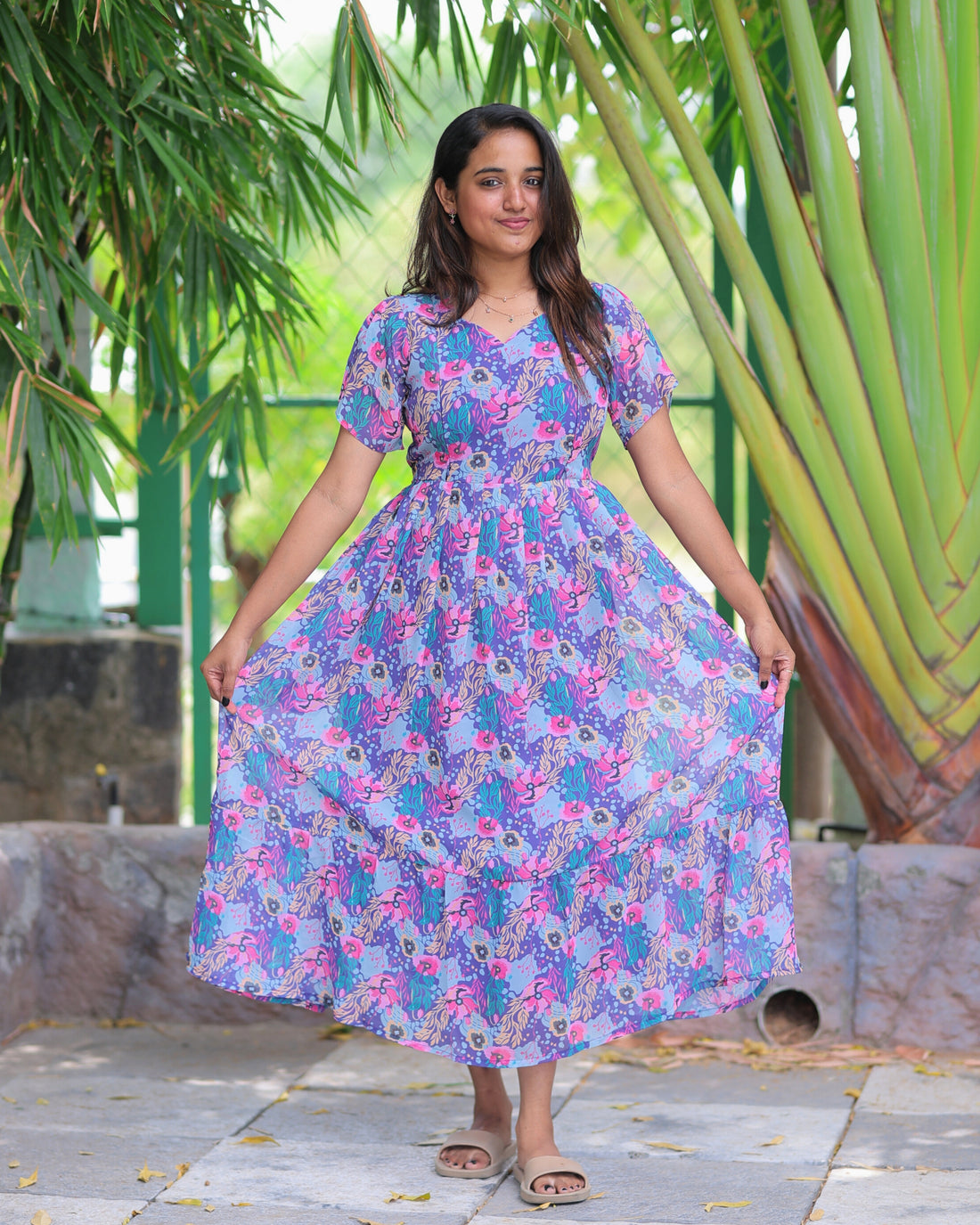 Aahna | Maternity Maxi with Full Lining [Double Side Zips] - DISPATCH DATE_SEP-20