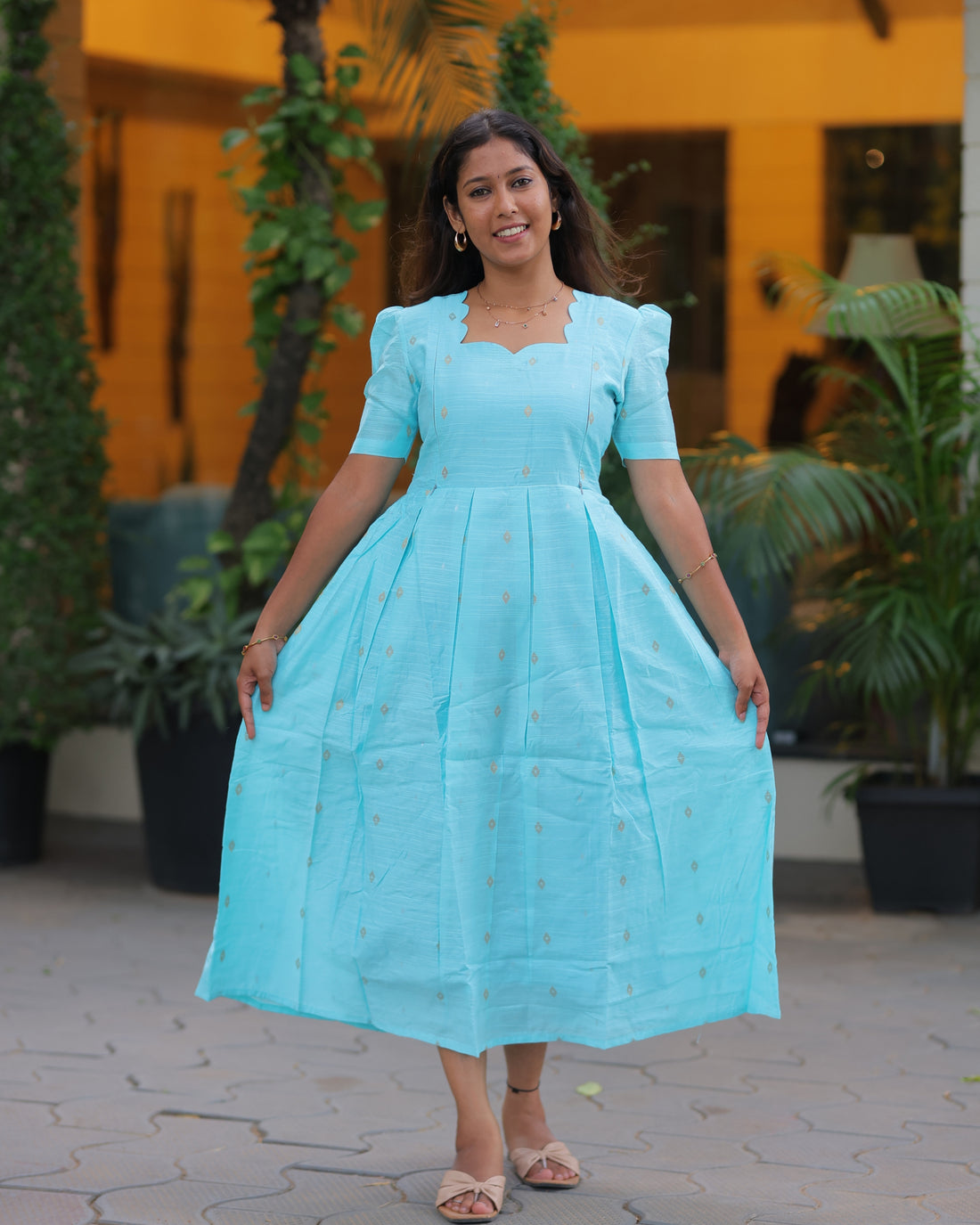 Shivyya | Maternity Maxi with Full Lining [Double Side Zips]