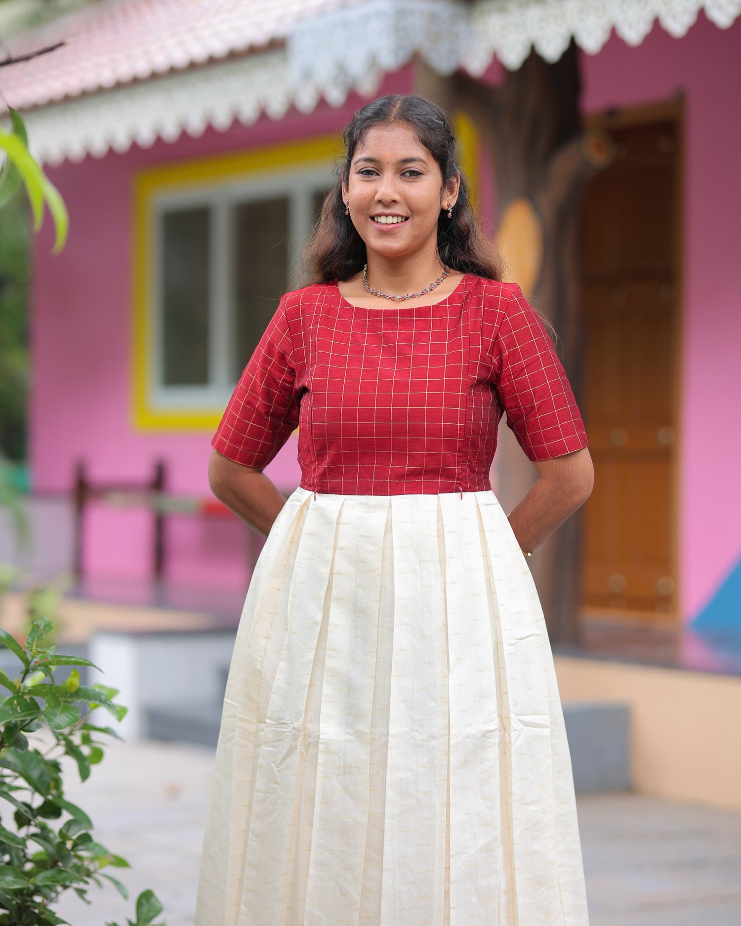 Onam S1_ Maternity Maxi with Full Lining [Double Side Zips]