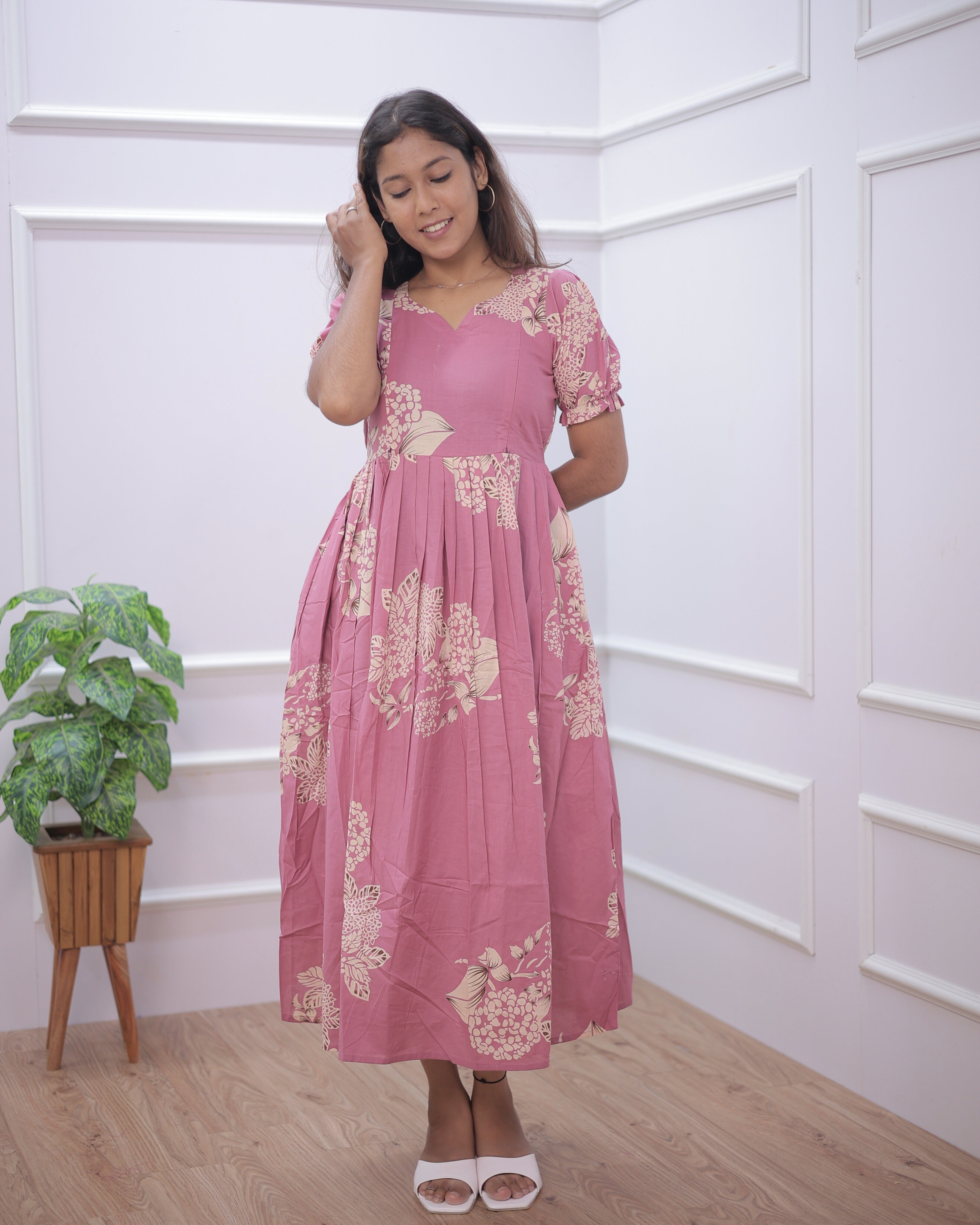 Thanvi | Maternity Maxi [Double Side Zips]