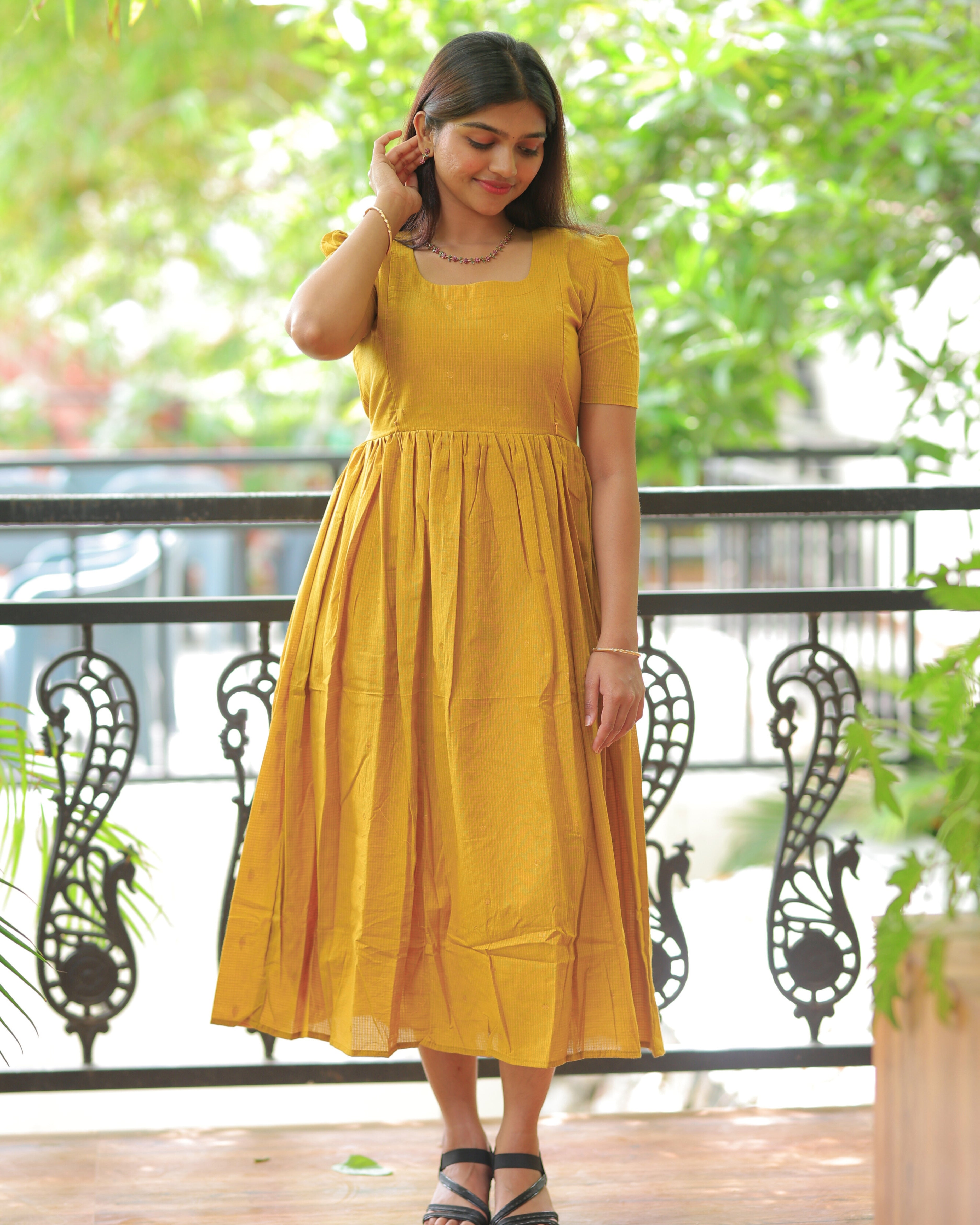Aditi | Maternity Maxi with Full Lining [Double Side Zips]