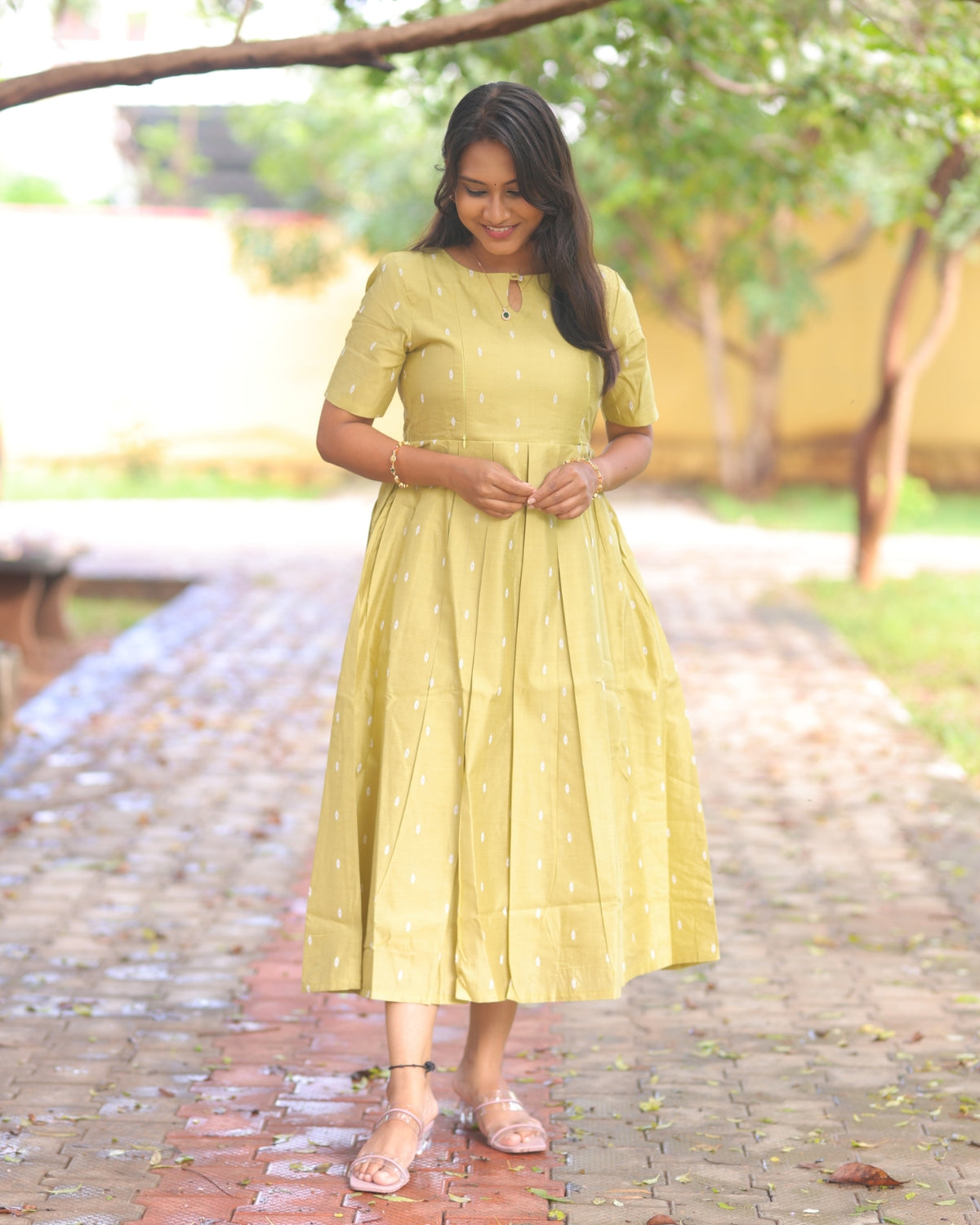 Pastel Green | Tussar Kurti with Lining [FEEDING &amp; NON FEEDING]