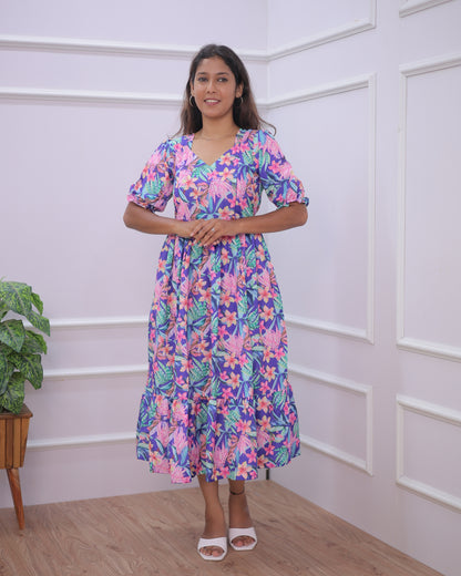 Saral | Maternity Maxi [Double Side Zips]