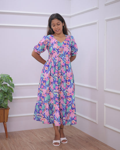 Saral | Maternity Maxi [Double Side Zips]