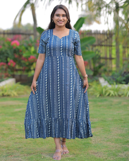 Teal - Aruvi | Maternity Kurti