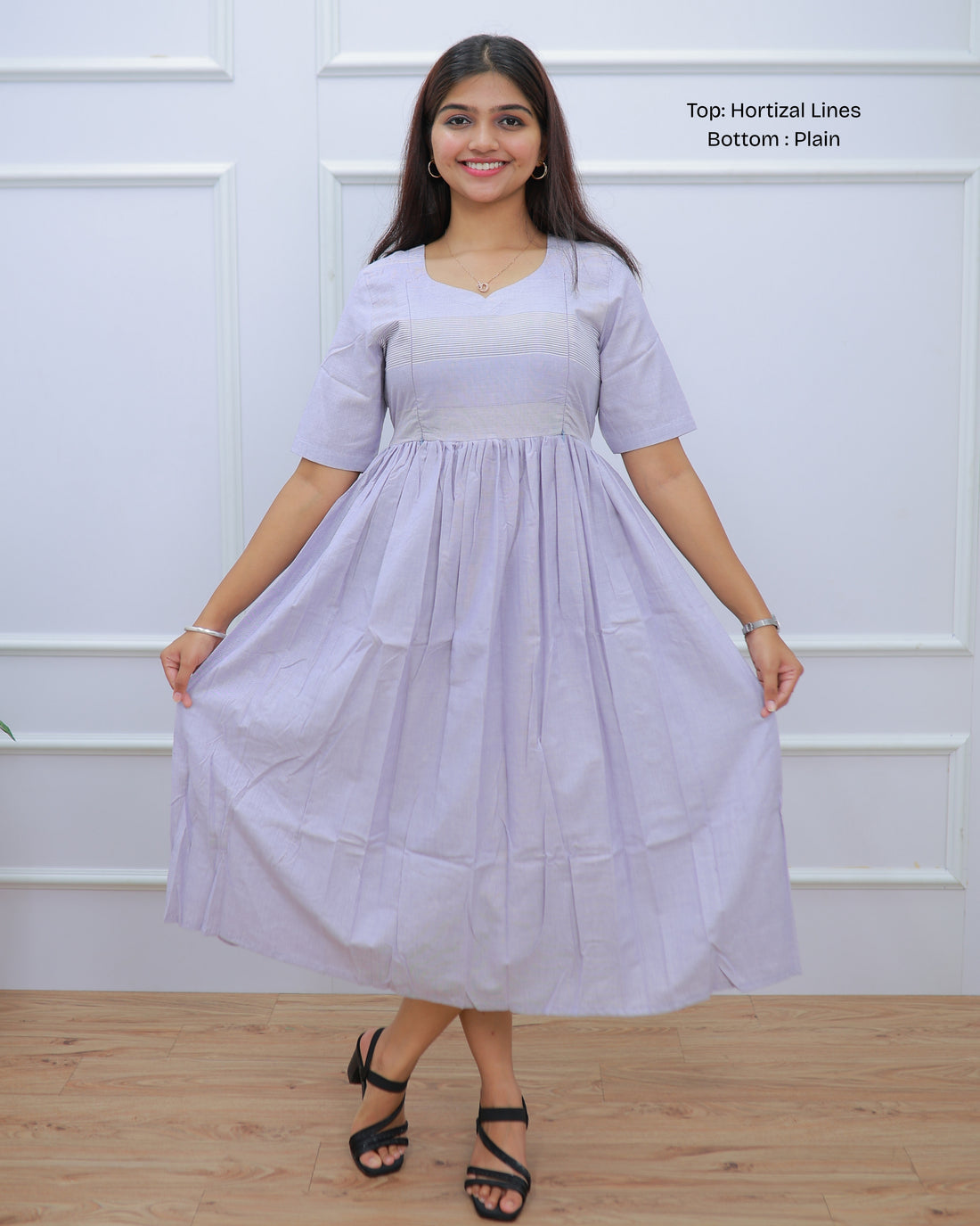 Purple Linen | Maternity Maxi [Double Side Zips]