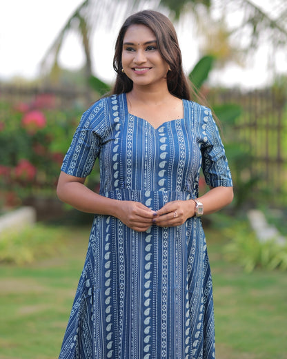 Teal - Aruvi | Maternity Kurti