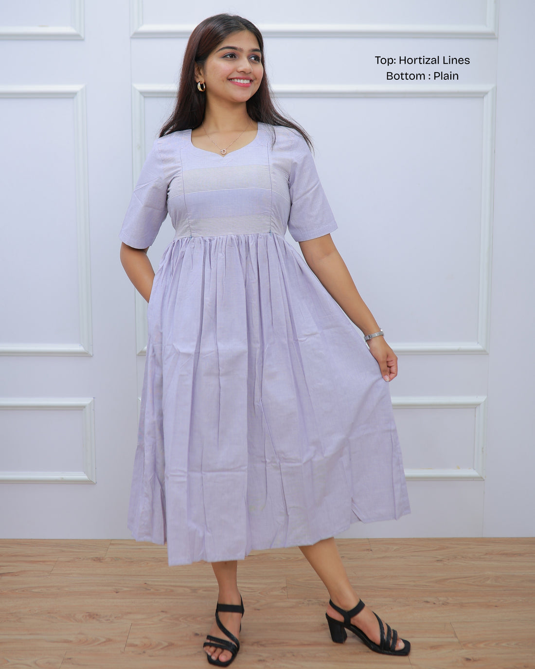 Purple Linen | Maternity Maxi [Double Side Zips]