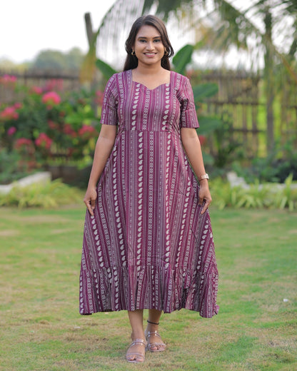 Wine - Aruvi | Maternity Kurti