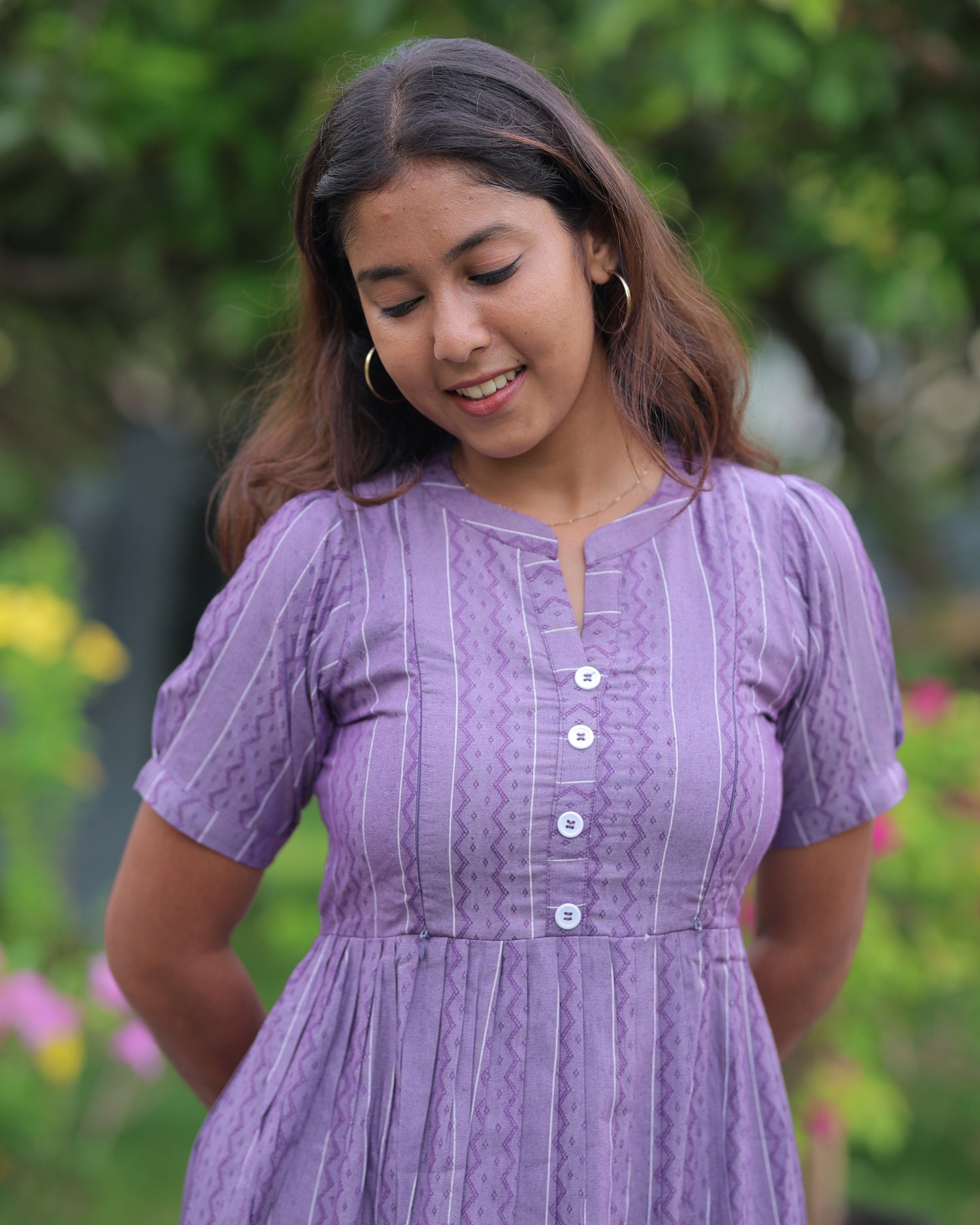 Ziva_V1 Maternity Maxi with Top Lining [Double Side Zips]