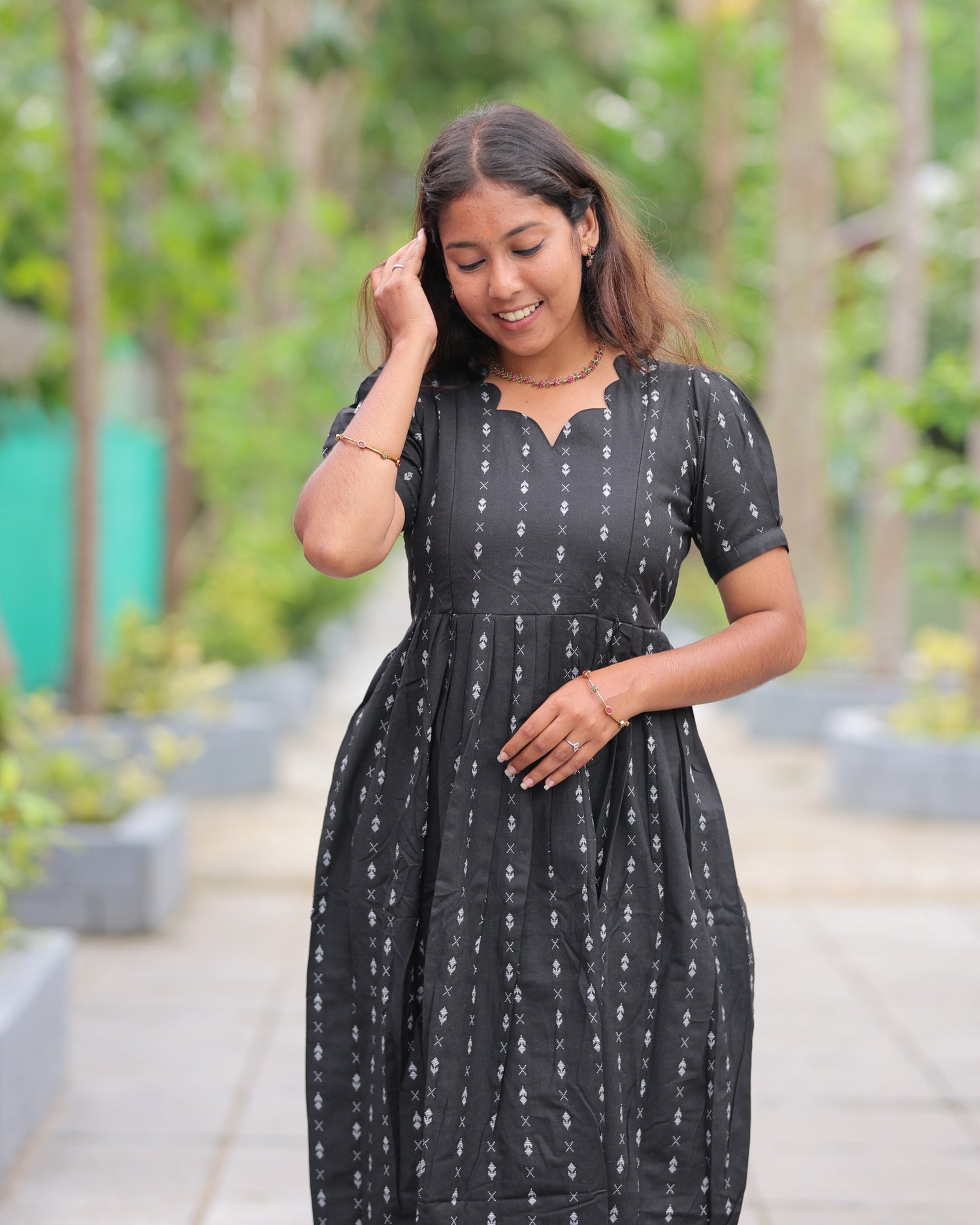Kaviya | Maternity Maxi with Top Lining [Double Side Zips] - DISPATCH DATE _ SEP 01