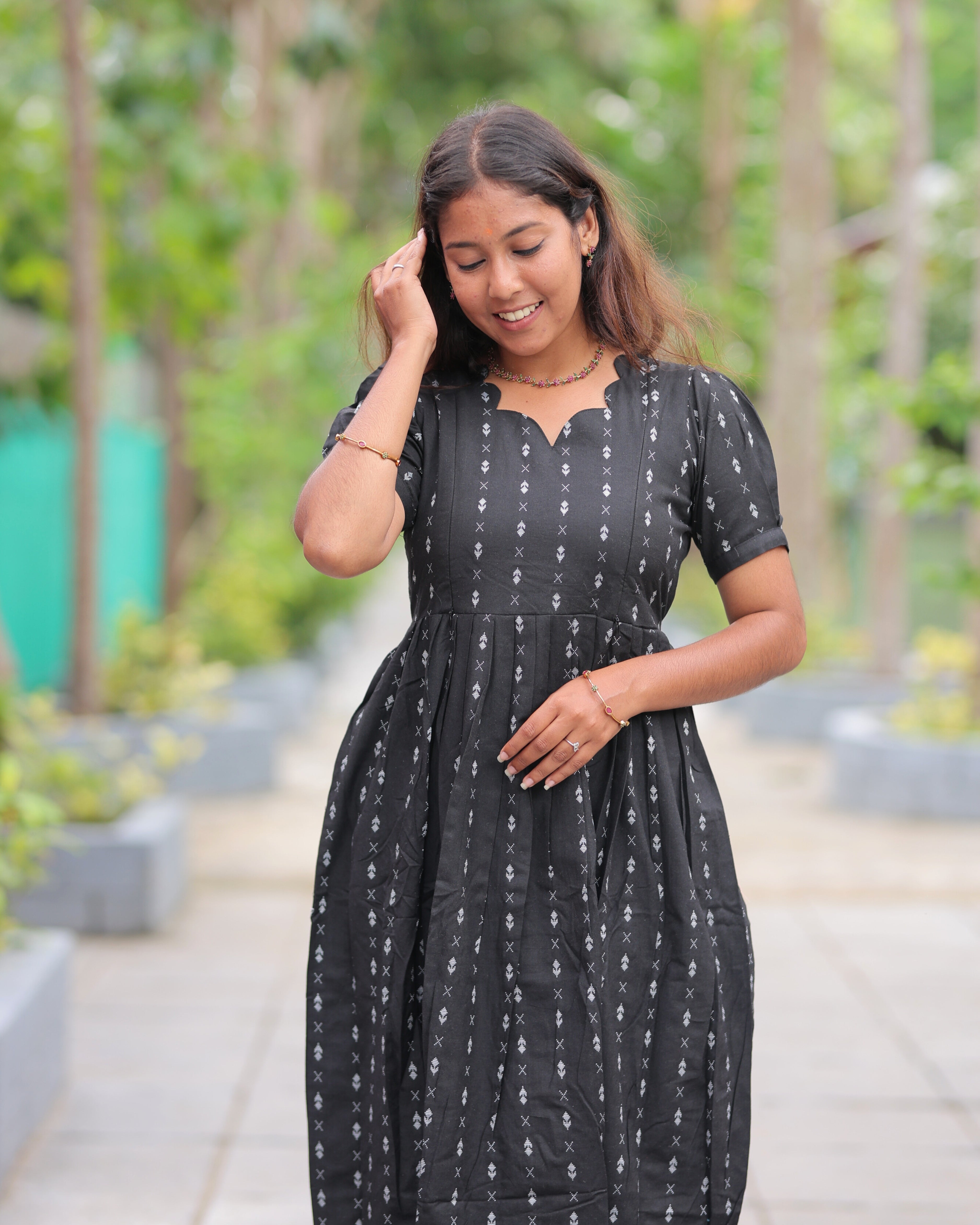 Kaviya | Maternity Maxi with Top Lining [Double Side Zips] - DISPATCH DATE _ SEP 01
