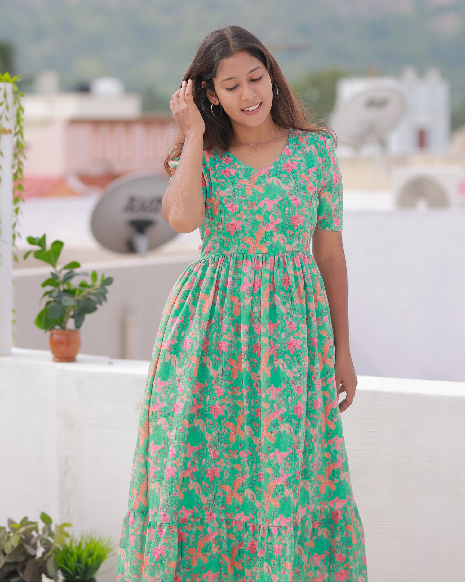 Bhuvika | Maternity Maxi with Full Lining [Double Side Zips]