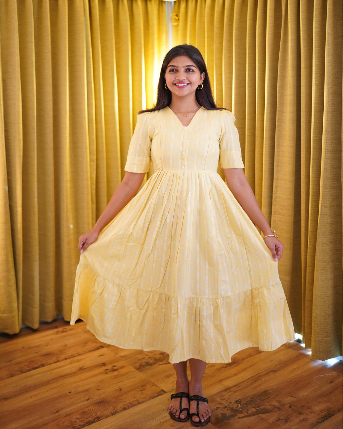 Diya_V2 | Maternity Maxi with Top Lining [Double Side Zips] - DISPATCH DATE _ SEP 01