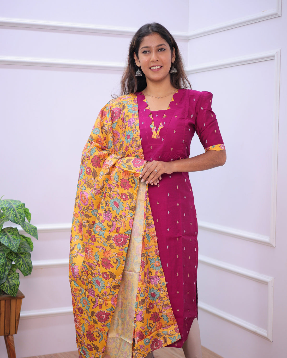 Pugazhini | Maternity Kurti with Lining [TOP + DUPATTA]
