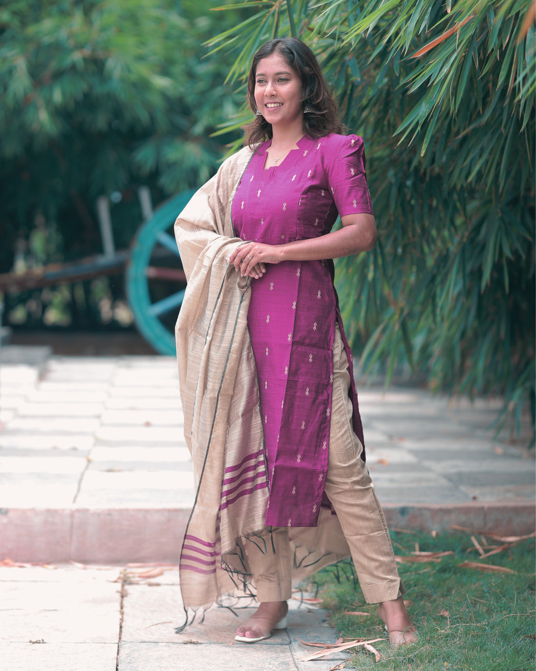 Aiswarya | Maternity Kurti with Lining [TOP + PANT + DUPATTA]- DISPATCH DATE - SEP 15