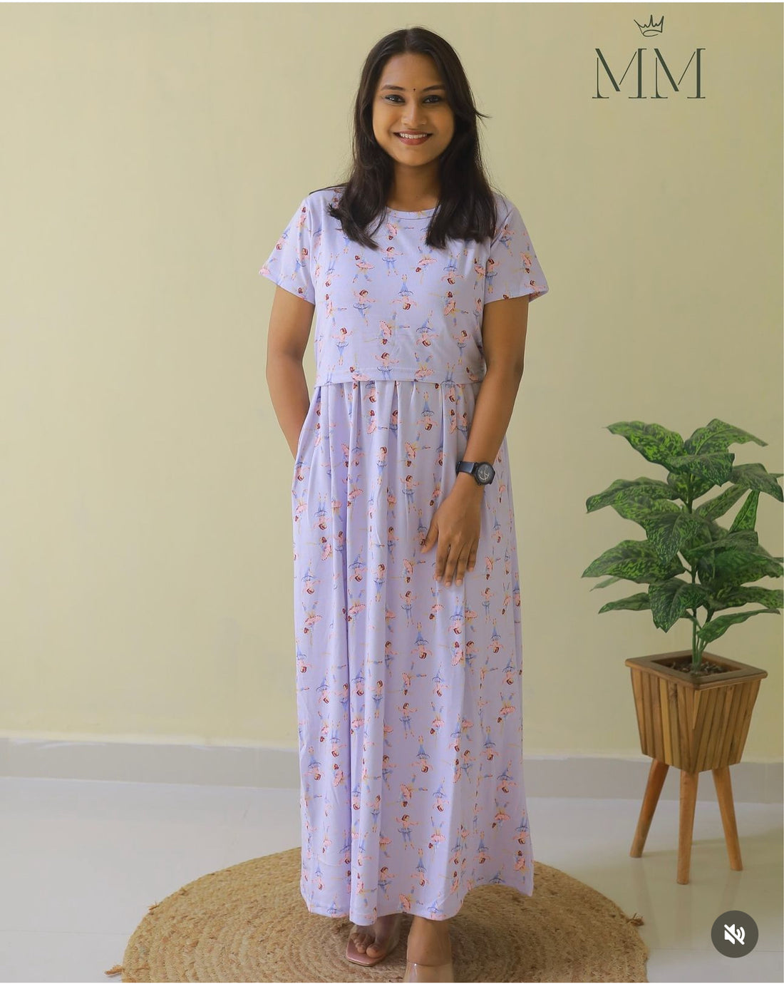 Naira | Zipless Maternity Dress - Normal Sleeves | Full Length Maxi