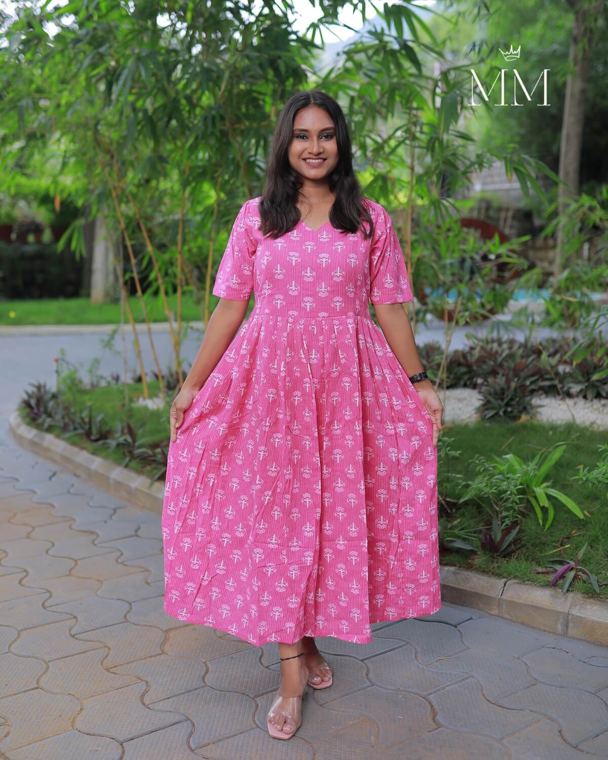 Pink Love | Maternity Cotton Kurti with Lining