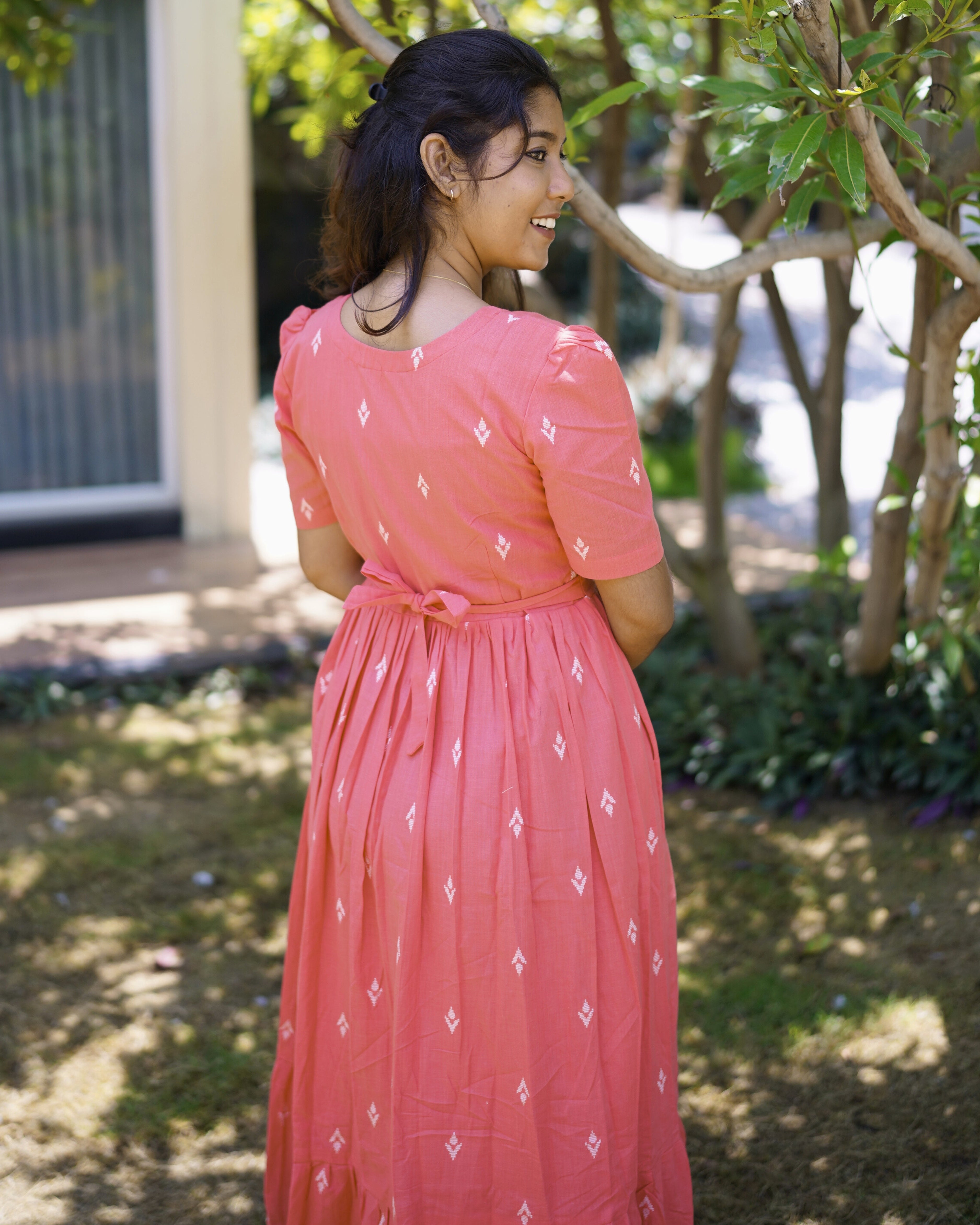 Peach Loom | Maternity Maxi with Full Lining [Double Side Zips]