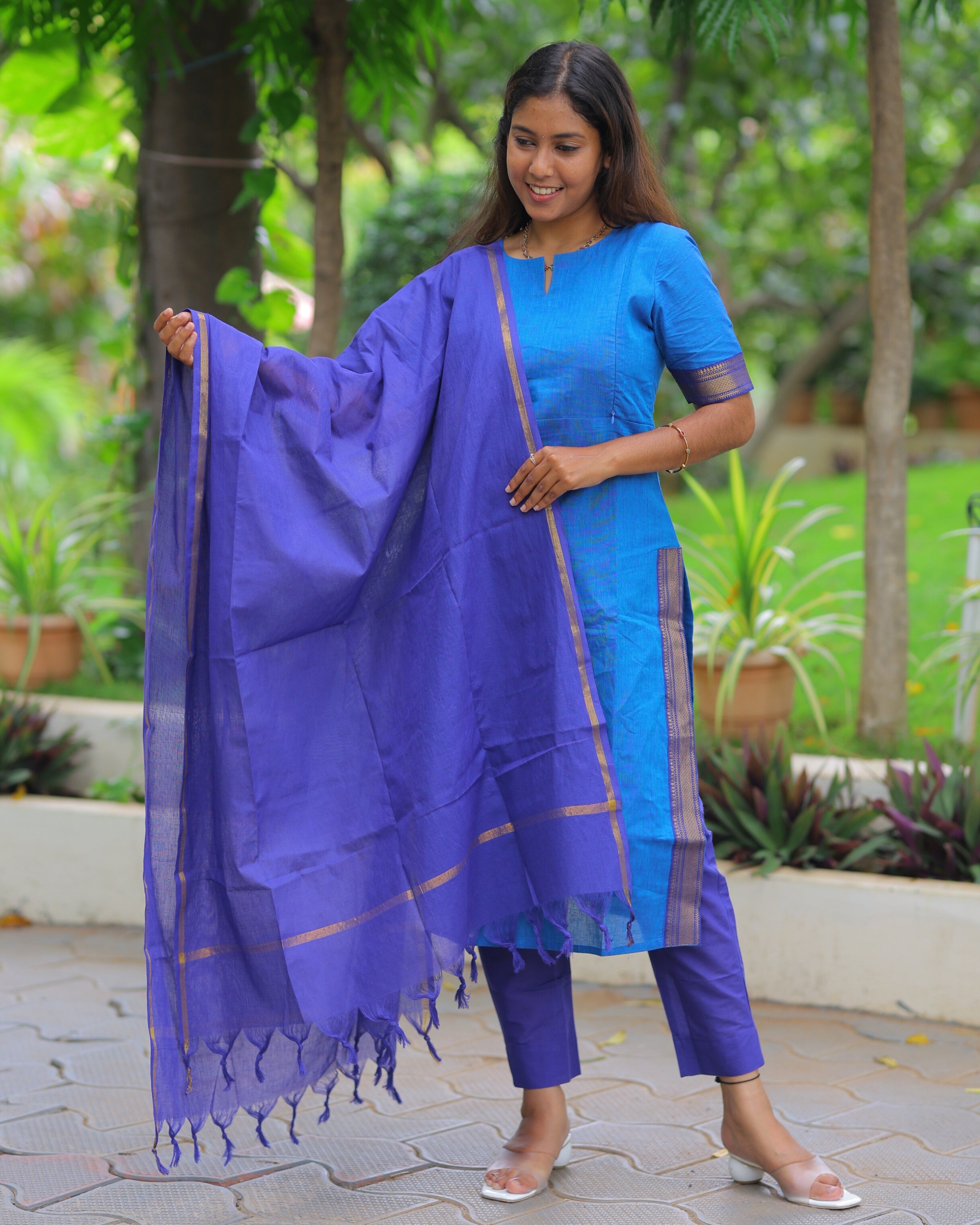 Mangalagiri V2 | Maternity Kurti with Lining [TOP + PANT + DUPATTA]