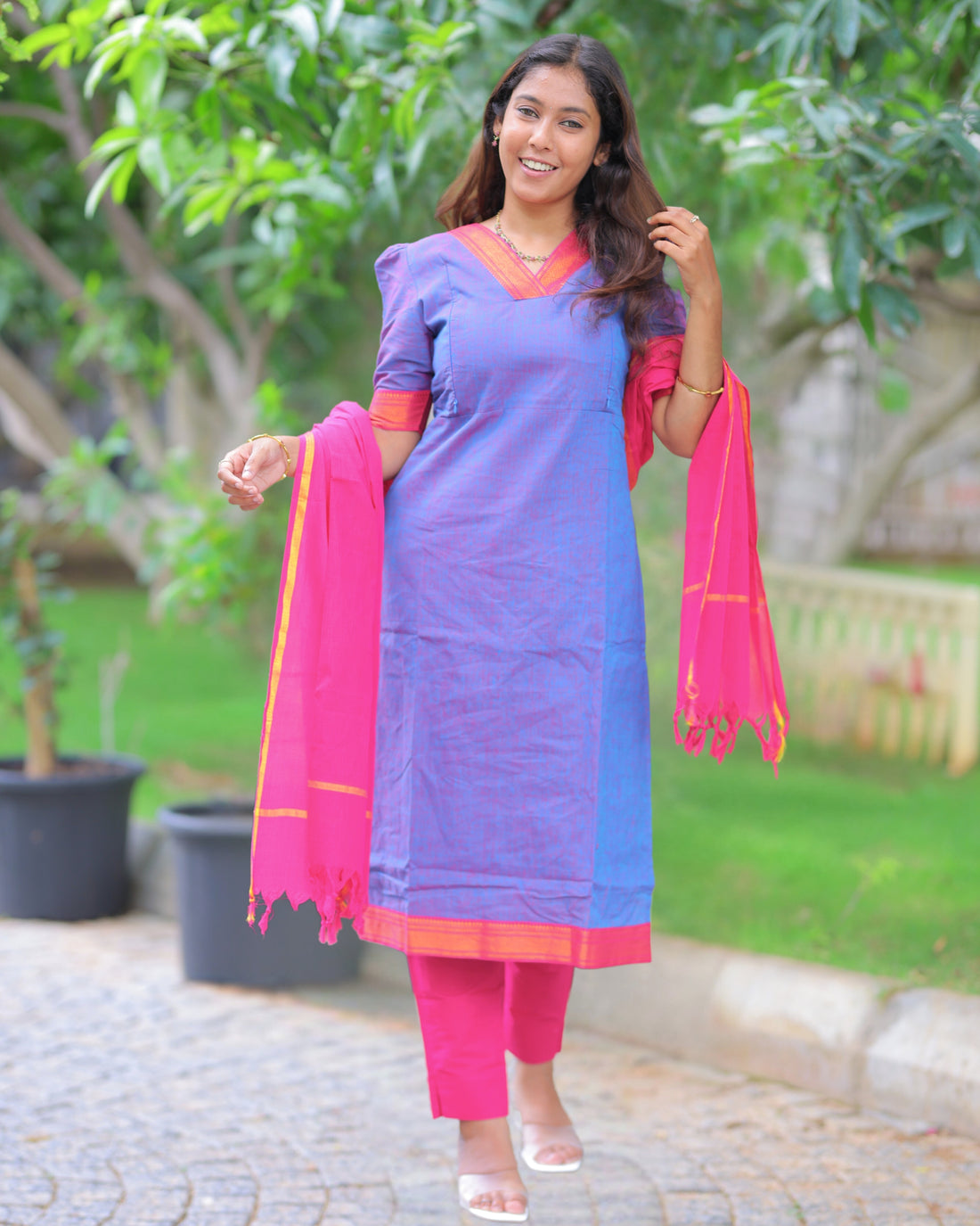 Mangalagiri V4 | Maternity Kurti with Lining [TOP + PANT + DUPATTA]