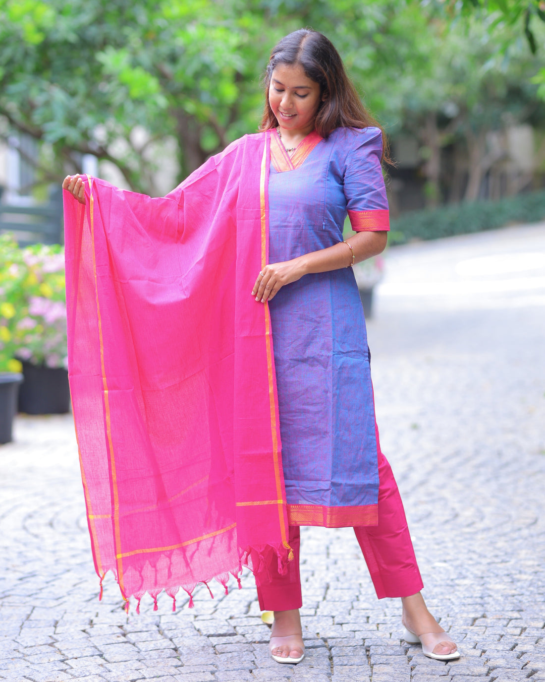 Mangalagiri V4 | Maternity Kurti with Lining [TOP + PANT + DUPATTA]