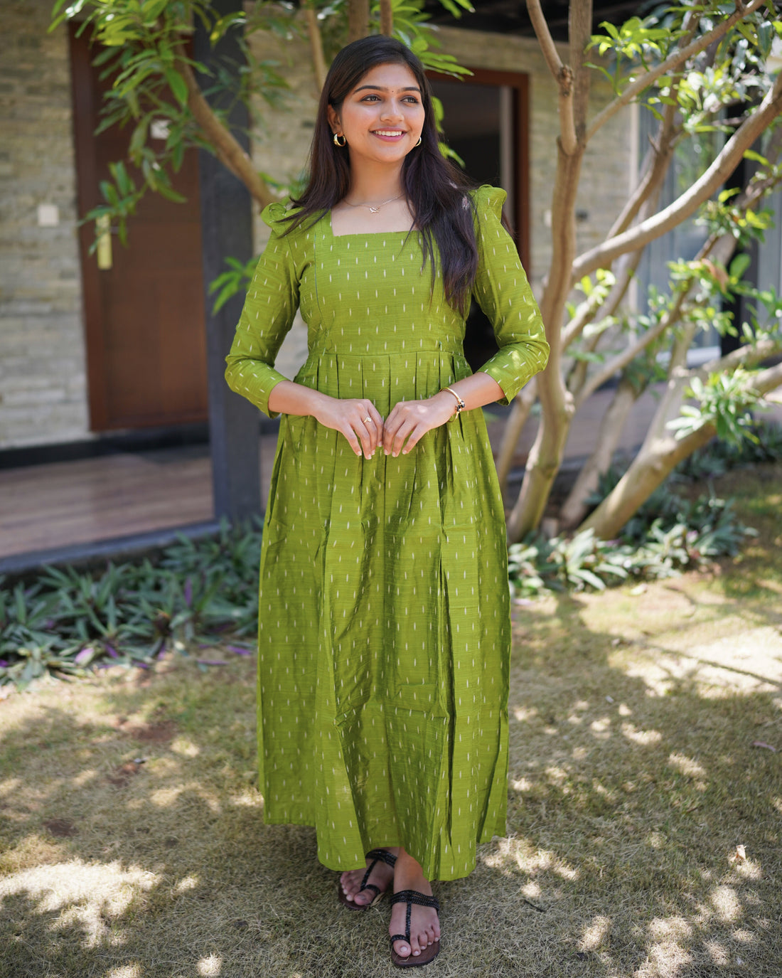 MagilMathi_V1 | Maternity Maxi with Full Lining [Double Side Zips]