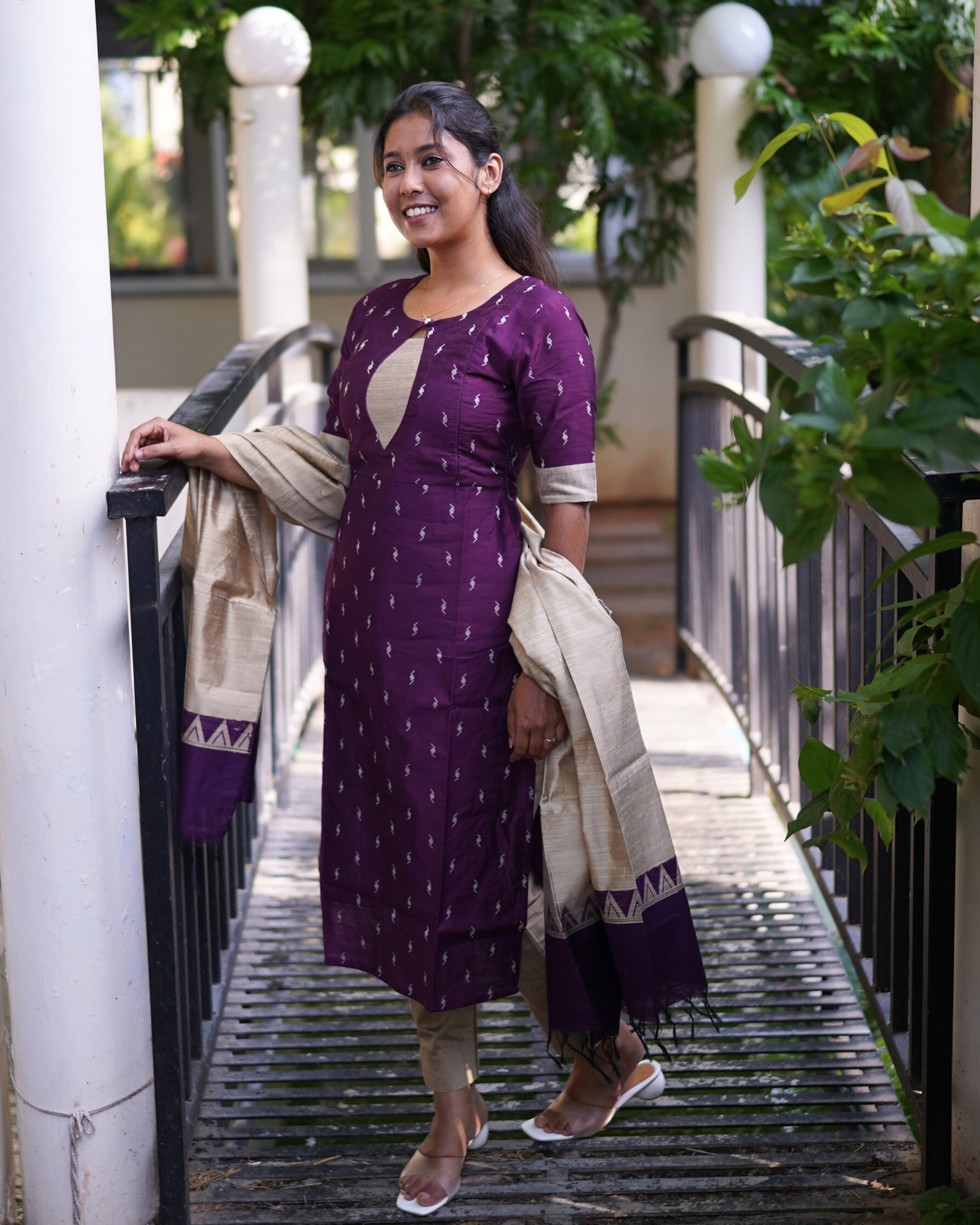 Vasuki | Maternity Kurti with Lining [TOP + PANT + DUPATTA] - Only S Available