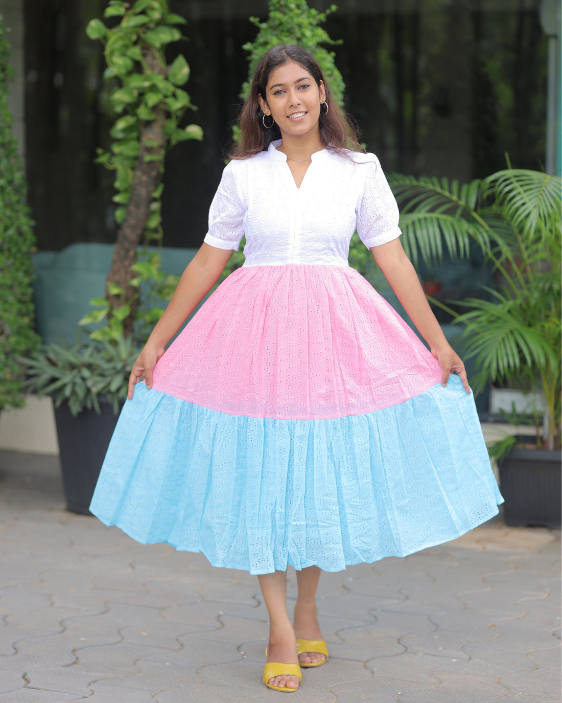 Cotton Candy | Maternity Maxi with Lining [Center Zip]