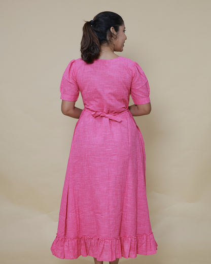 Pinky Loom | Maternity Maxi with Full Lining [Double Side Zips]
