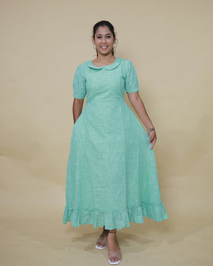 Cloudy Loom | Maternity Maxi with Full Lining [Double Side Zips]