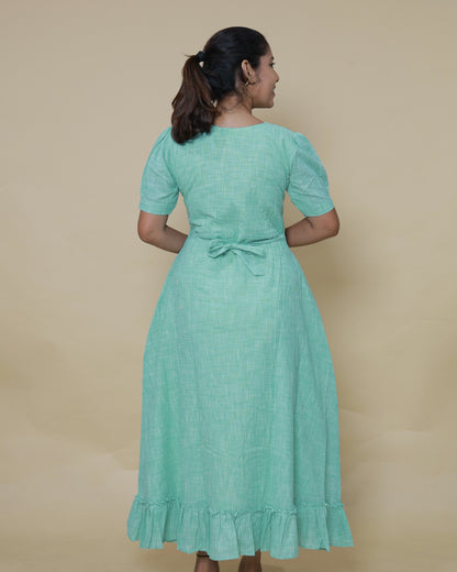 Cloudy Loom | Maternity Maxi with Full Lining [Double Side Zips]