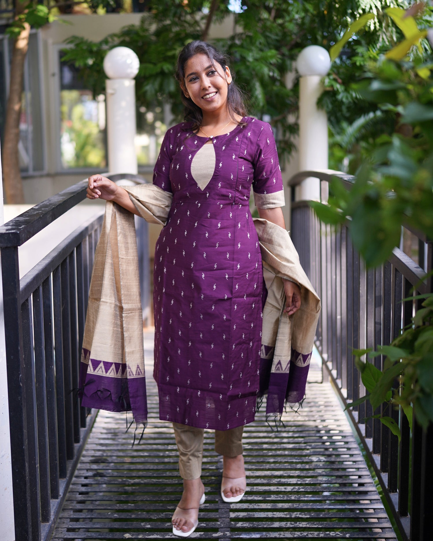 Vasuki | Maternity Kurti with Lining [TOP + PANT + DUPATTA] - Only S Available