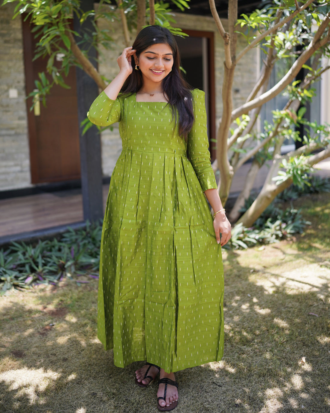 MagilMathi_V1 | Maternity Maxi with Full Lining [Double Side Zips]