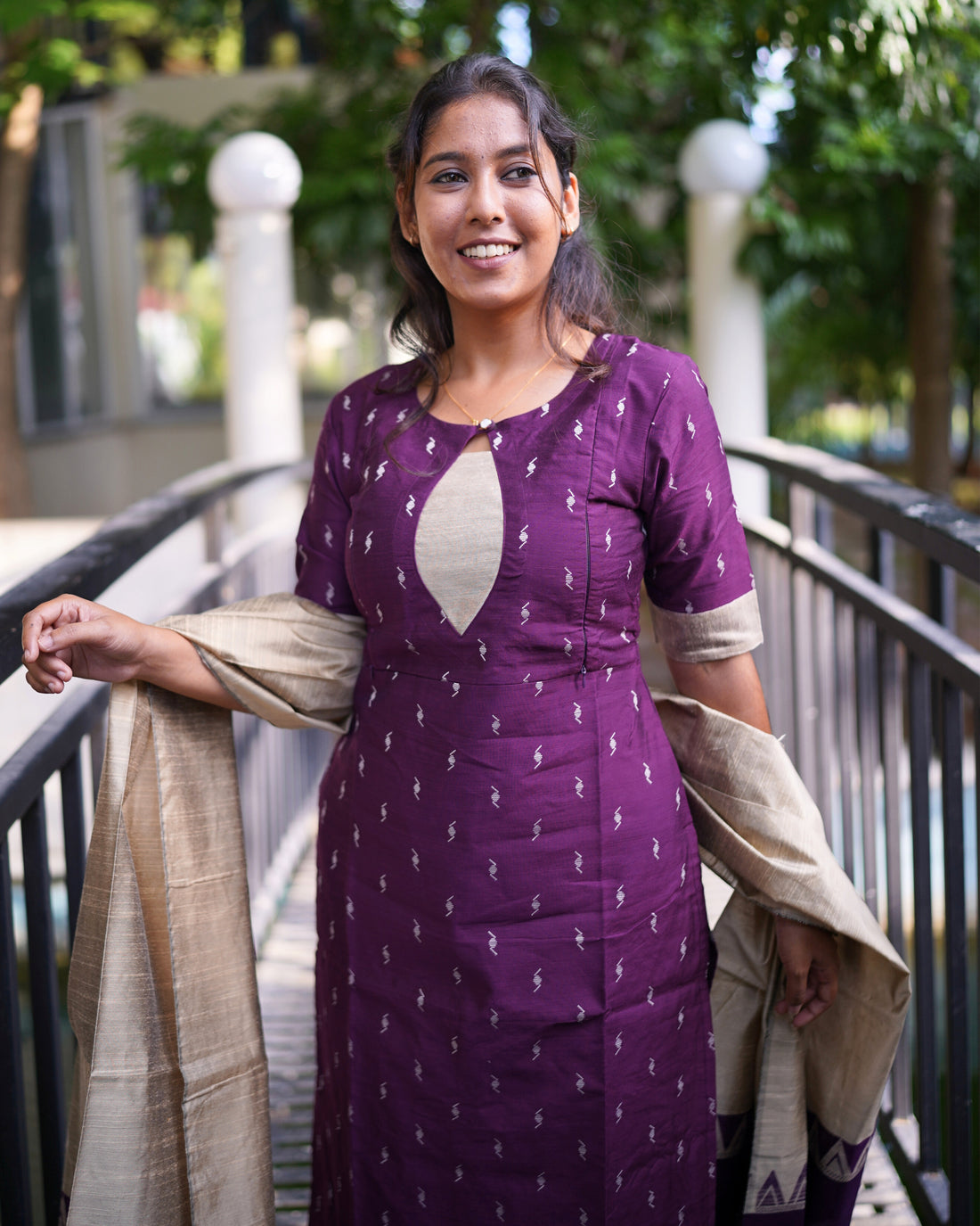Vasuki | Maternity Kurti with Lining [TOP + PANT + DUPATTA] - Only S Available