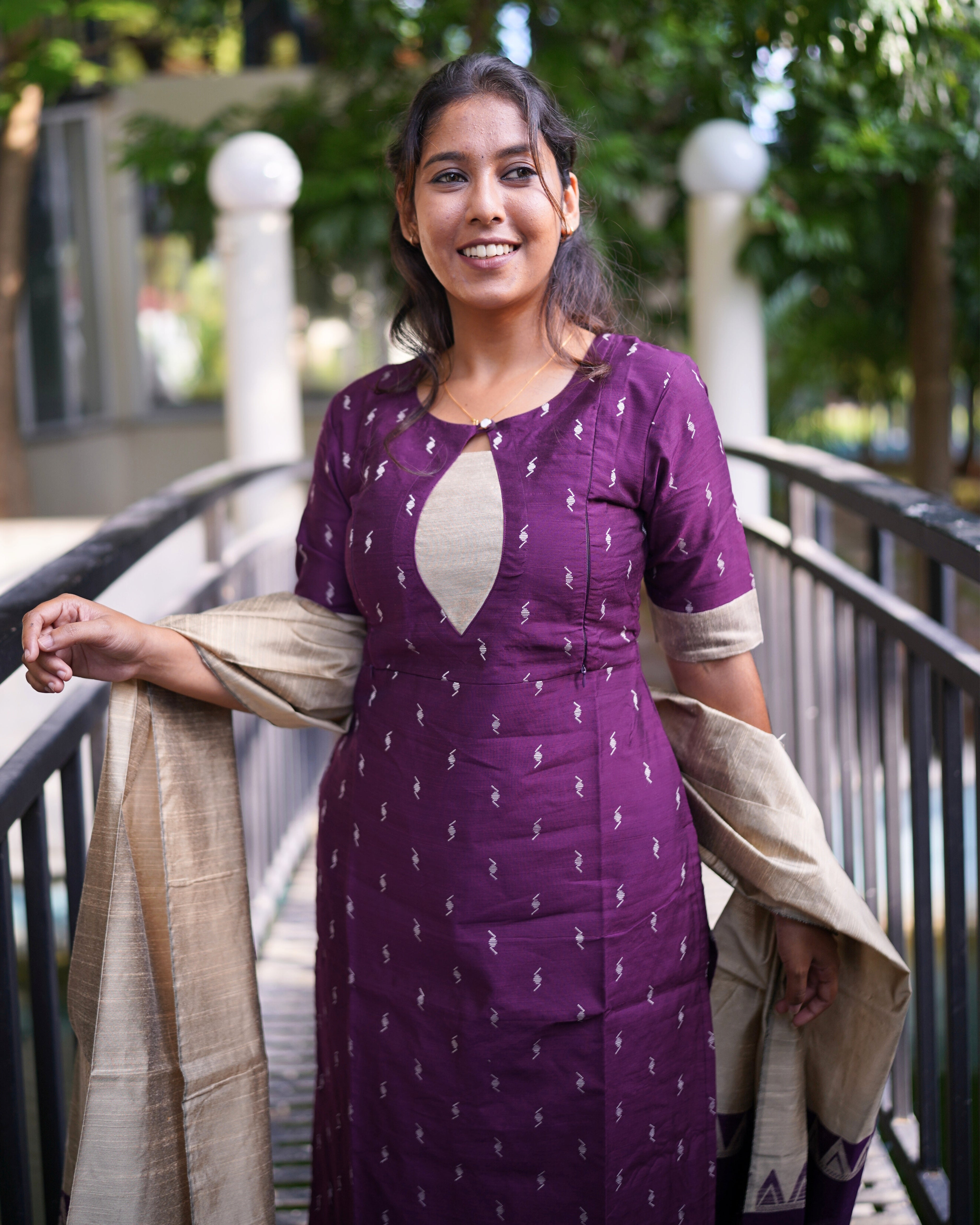 Vasuki | Maternity Kurti with Lining [TOP + PANT + DUPATTA] - Only S Available
