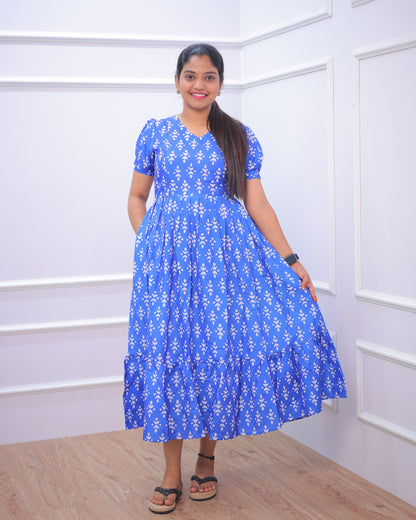 Indigo | Maternity Maxi [Double Side Zips]