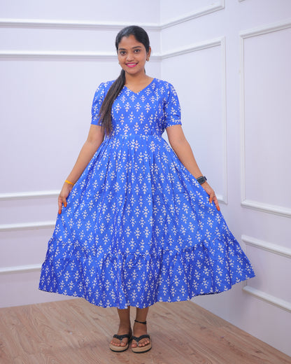 Indigo | Maternity Maxi [Double Side Zips]