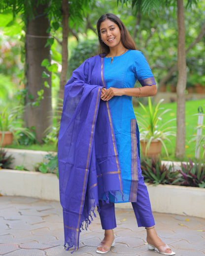 Mangalagiri V2 | Maternity Kurti with Lining [TOP + PANT + DUPATTA]