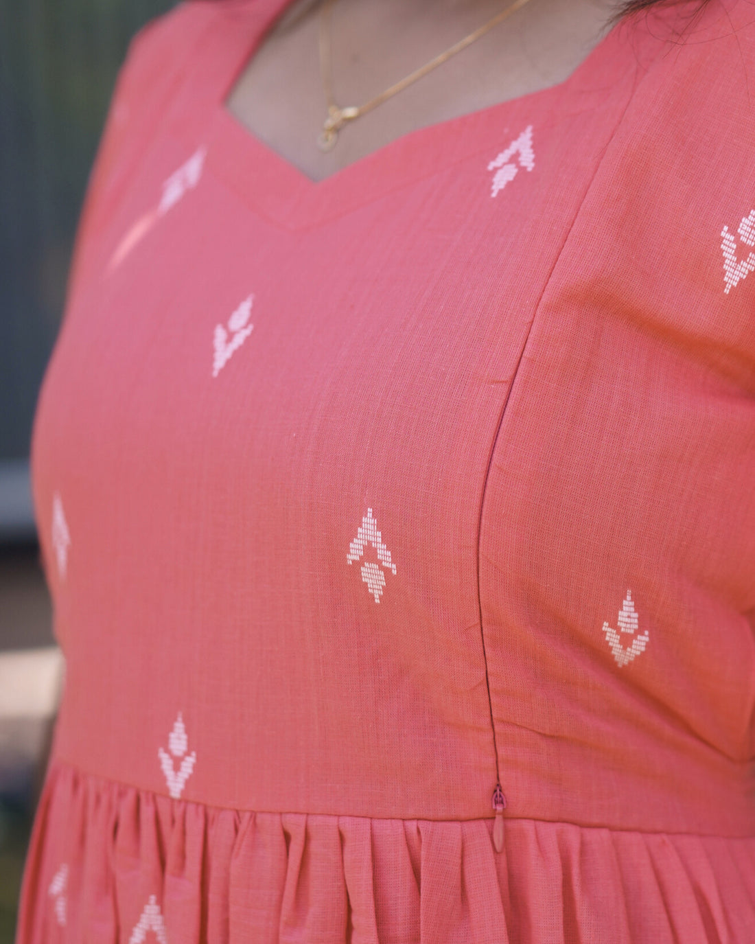 Peach Loom | Maternity Maxi with Full Lining [Double Side Zips]