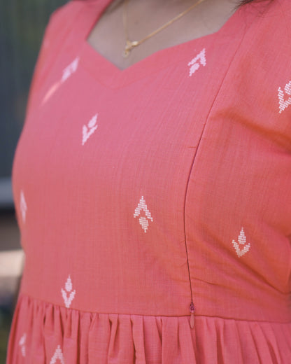 Peach Loom | Maternity Maxi with Full Lining [Double Side Zips]