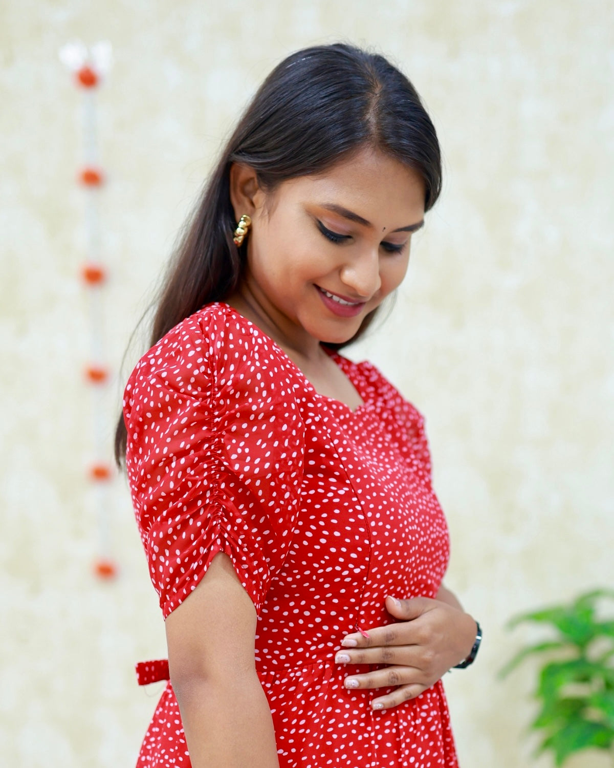 Qushi | Maternity Georgette Kurti with Cotton Lining