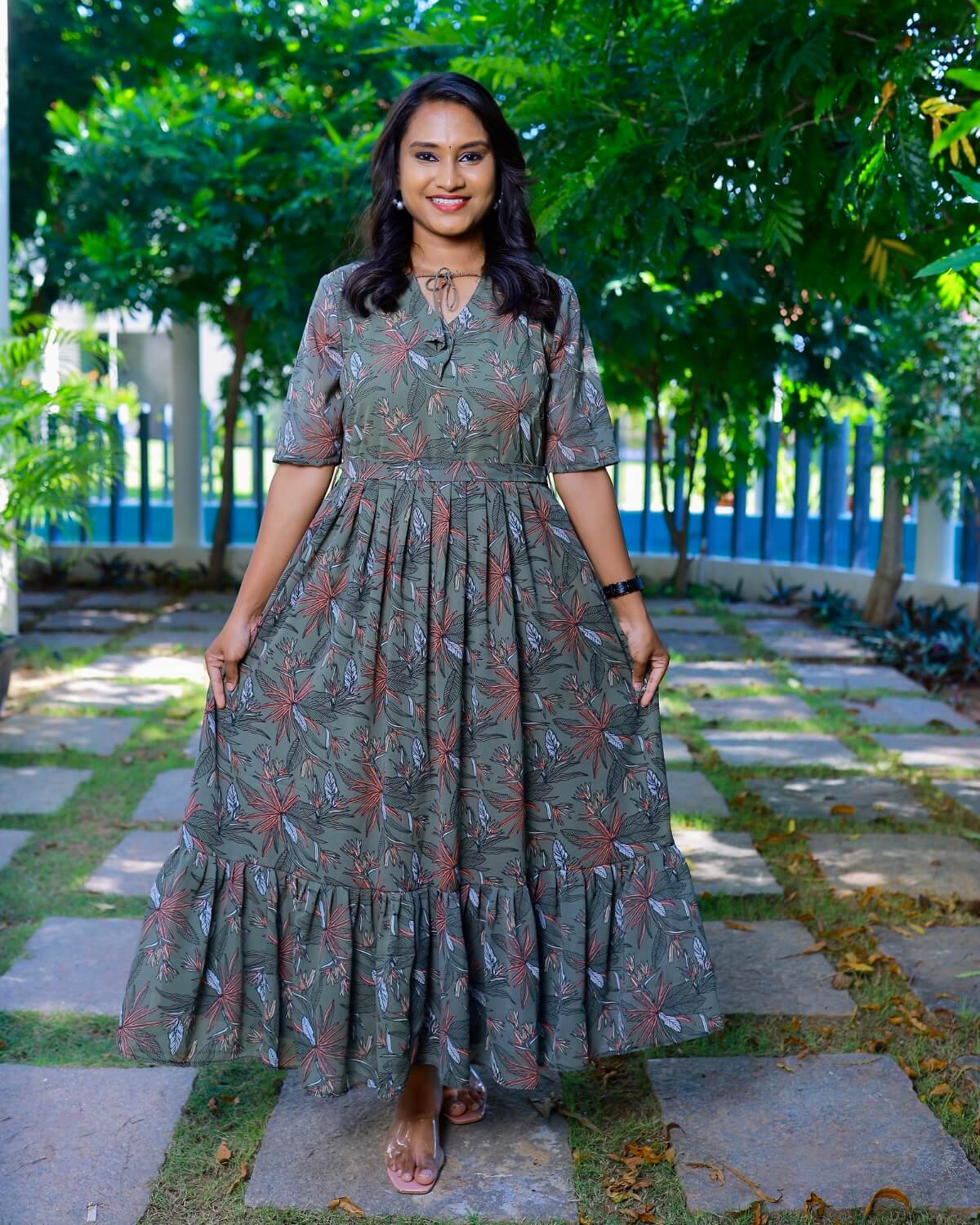 Disha | Non-Maternity Georgette Kurti with Lining