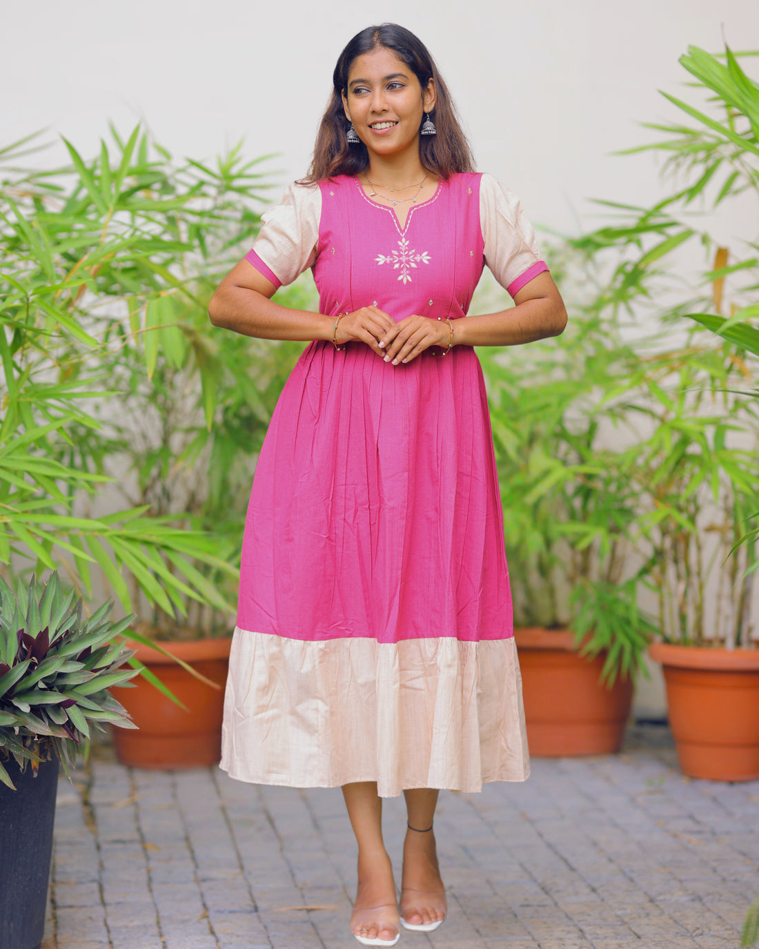 Janaki Maternity Maxi with Top Lining [Double Side Zips]