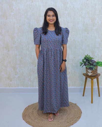 Idhaya | Casual Non-Maternity Loungewear - Puff Sleeve | Full Length