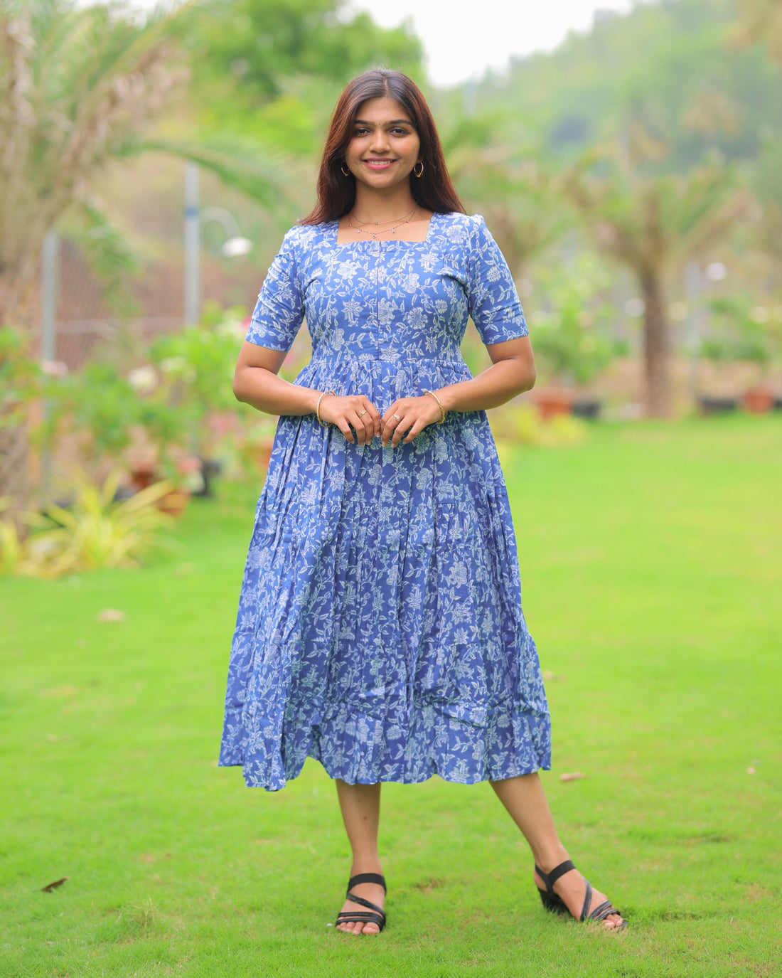Prisha Maxi with Lining [Center Zip] - Only S Size